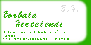 borbala hertelendi business card